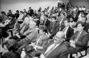 5° aniversario en la Escuela de Salud Pública. Fotógrafo: Luis Alvarado Castro. Archivo ODI.